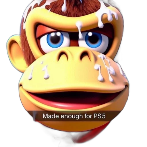 mask, animal, face, creature, 3d render, concept art, funky, kong transparent PNG cut-out