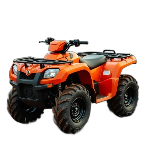 weapon, car, robot, animal, 3d render, orange, atv transparent PNG cut-out