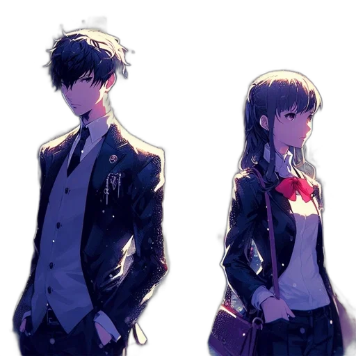 jacket, concept art, anime, pixel art transparent PNG cut-out