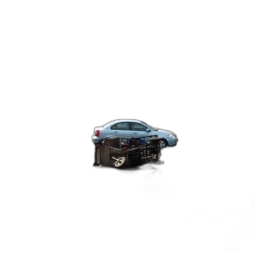 car, robot, weapon, 3d render, photorealistic, concept art, pixel art, busy transparent PNG cut-out
