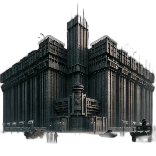 building, crown, robot, furniture, concept art, 3d render, pixel art, cyberpunk transparent PNG cut-out