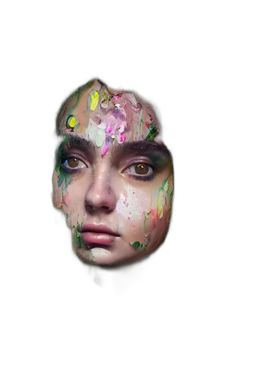 face, mask, jewelry, creature transparent PNG cut-out