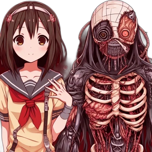 robot, mask, creature, dress, anime, pixel art, concept art, comic book art transparent PNG cut-out