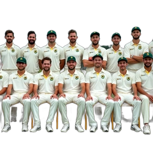 group, men, cricket, attire, posing, team, photo, standing transparent PNG cut-out