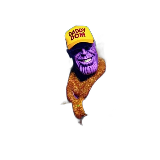 animal, hat, crown, creature, concept art, 3d render, comic book art, central transparent PNG cut-out