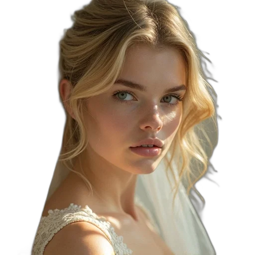 face, crown, dress, jewelry transparent PNG cut-out