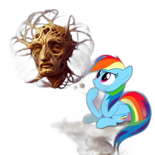 concept art, fantasy art, vaporwave, 3d render, anthropomorphic, wooden-faced, tree, figure transparent PNG cut-out