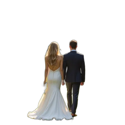 dress, photorealistic, 3d render, bride transparent PNG cut-out