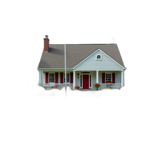 building, furniture, staff, 3d render, photorealistic, concept art, suburban, house transparent PNG cut-out