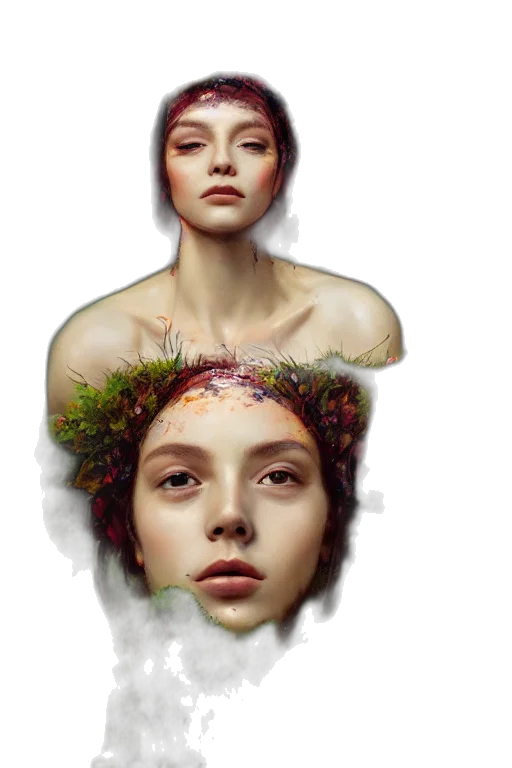 crown, face, jewelry, photorealistic transparent PNG cut-out