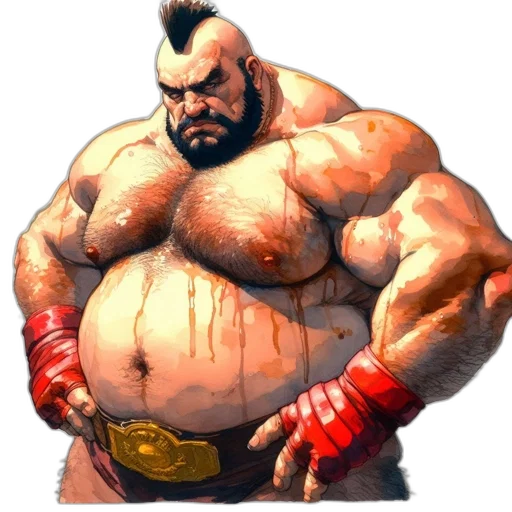 weapon, animal, concept art, comic book art, fantasy art, pixel art, muscular, man transparent PNG cut-out
