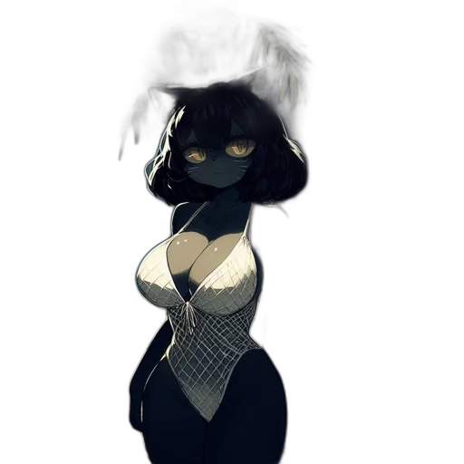mask, dress, hat, staff, concept art, fantasy art, pixel art, anime transparent PNG cut-out