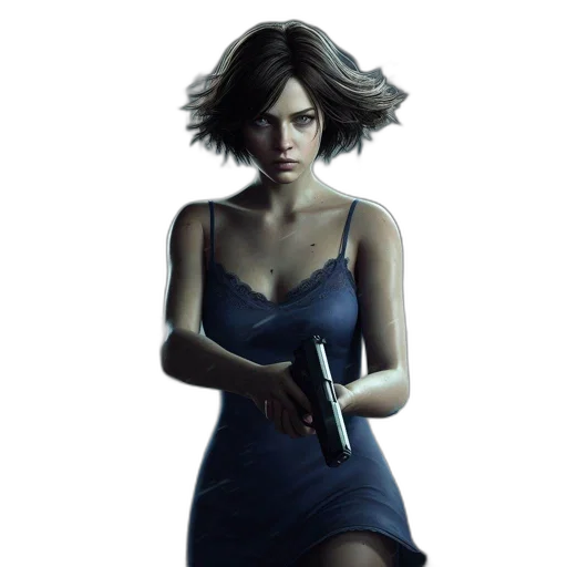dress, face, concept art, fantasy art, comic book art, photorealistic, blue, intense transparent PNG cut-out