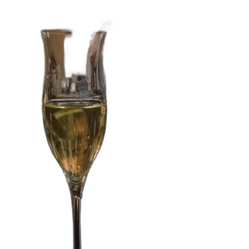 staff, bottle, 3d render, glass, champagne, sits, wooden, table transparent PNG cut-out
