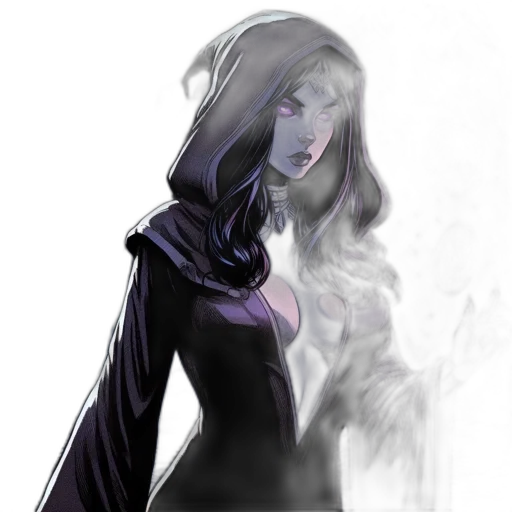 mask, face, staff, dress, comic book art, concept art, fantasy art, photorealistic transparent PNG cut-out