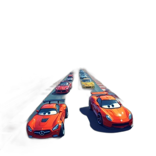 car, robot, weapon, concept art, 3d render, pixel art, photorealistic, city street transparent PNG cut-out