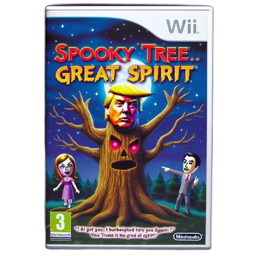 tree, concept art, amusing, parody, presents, nintendo, wii, game transparent PNG cut-out