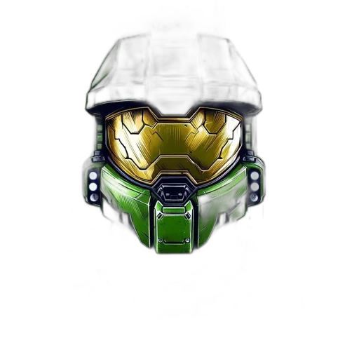 mask, robot, face, weapon, concept art, pixel art, 3d render, fantasy art transparent PNG cut-out
