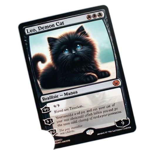 creature, staff, weapon, concept art, black, cat, strikingly, blue transparent PNG cut-out