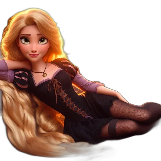 dress, hair, 3d render, fantasy art, concept art, photorealistic, animated, woman transparent PNG cut-out