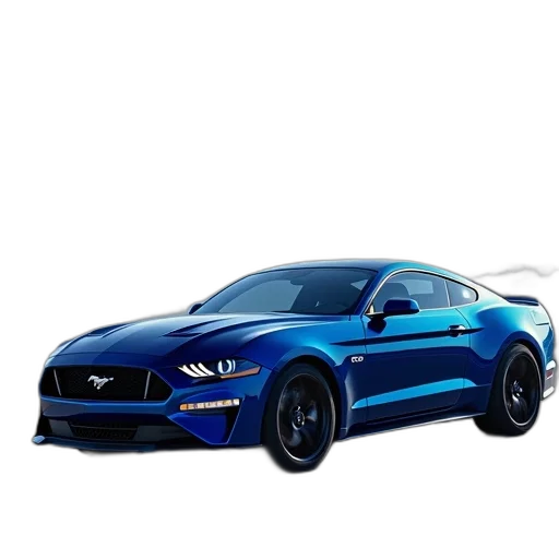 car, 3d render, photorealistic, blue transparent PNG cut-out