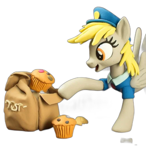 food, staff, 3d render, concept art, cartoon, miniature, pony, figurine transparent PNG cut-out