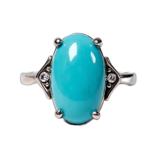 jewelry, crown, close-up, image, silver, ring, large, turquoise transparent PNG cut-out