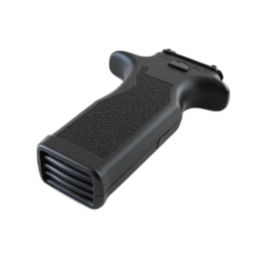 weapon, staff, umbrella, 3d render, black, plastic, grip, shown transparent PNG cut-out