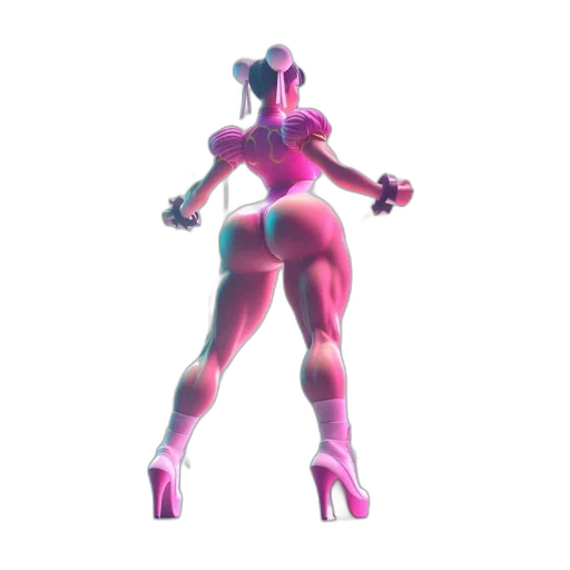 robot, weapon, creature, dress, 3d render, vaporwave, concept art, pixel art transparent PNG cut-out