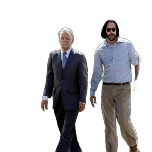 staff, jacket, hair, vaporwave transparent PNG cut-out