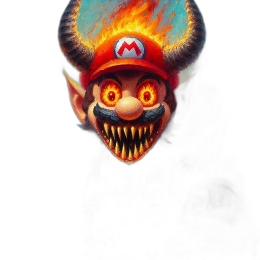 mask, dragon, creature, hat, concept art, fantasy art, pixel art, 3d render transparent PNG cut-out
