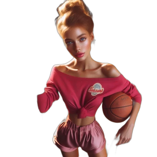 dress, 3d render, concept art, photorealistic, fantasy art, young, woman, stands transparent PNG cut-out