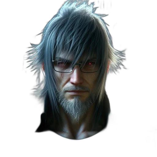 face, hair, staff, mask, concept art, photorealistic, fantasy art, 3d render transparent PNG cut-out