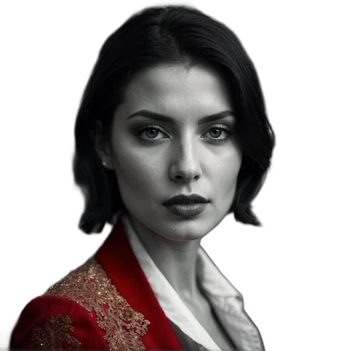 face, staff, jewelry, jacket, photorealistic, comic book art, fantasy art, concept art transparent PNG cut-out