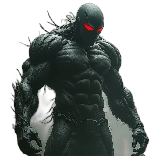 creature, concept art, comic book art, fantasy art, 3d render, dark, monster, athletes transparent PNG cut-out