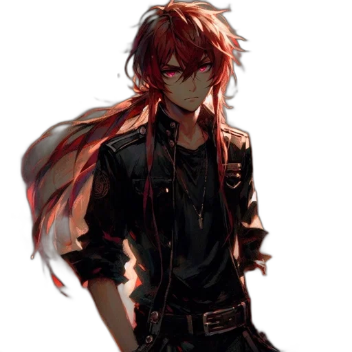 staff, weapon, jacket, mask, concept art, pixel art, anime, fantasy art transparent PNG cut-out