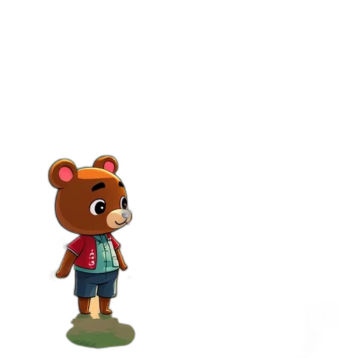 animal, staff, creature, 3d render transparent PNG cut-out
