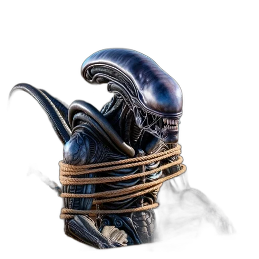 mask, creature, staff, animal, concept art, fantasy art, 3d render, outer space transparent PNG cut-out