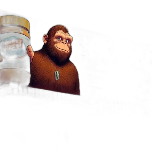 bottle, creature, animal, food, concept art, 3d render, fantasy art, photorealistic transparent PNG cut-out