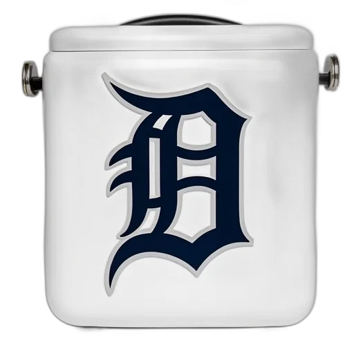 detroit, tigers, logo, shown, white, qut, cooler transparent PNG cut-out