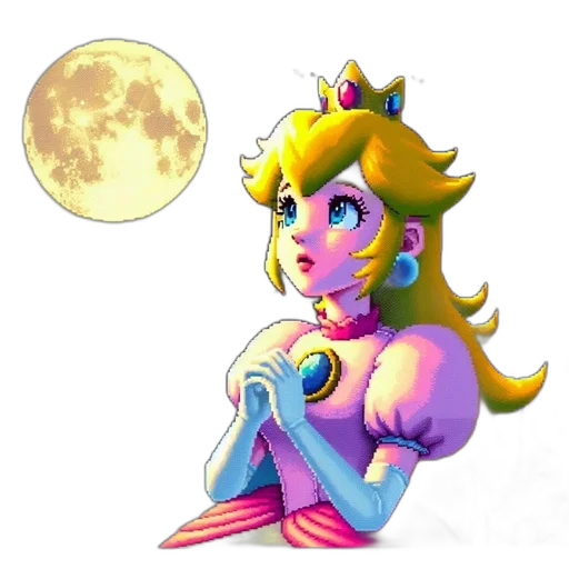 mask, dress, creature, crown, pixel art, concept art, vaporwave, watercolor transparent PNG cut-out