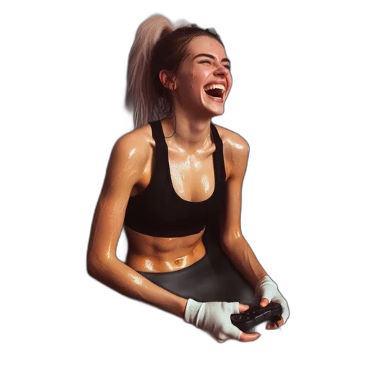 face, mask, photorealistic, concept art, pixel art, 3d render, cheerful, young transparent PNG cut-out
