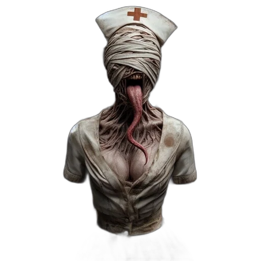 staff, hat, mask, creature, concept art, 3d render, gloomy, setting transparent PNG cut-out