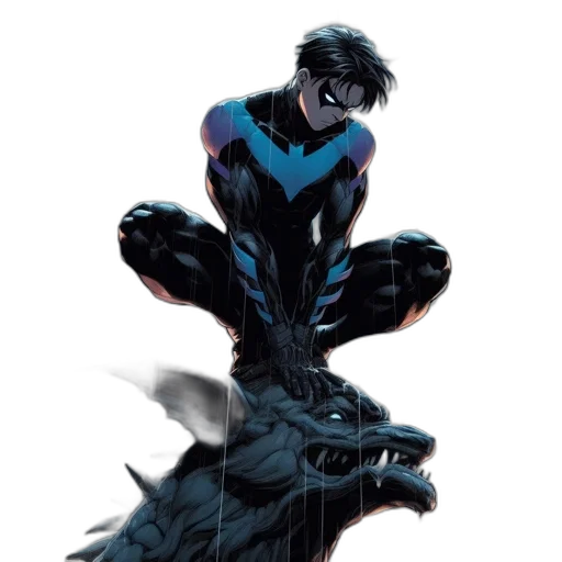 creature, animal, dragon, mask, comic book art, concept art, 3d render, cyberpunk transparent PNG cut-out