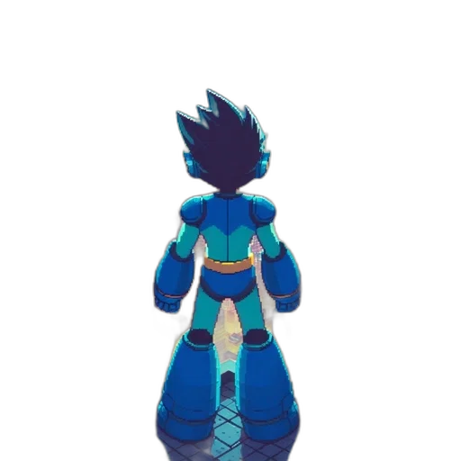 robot, dress, jacket, sword, concept art, pixel art, 3d render, fantasy art transparent PNG cut-out