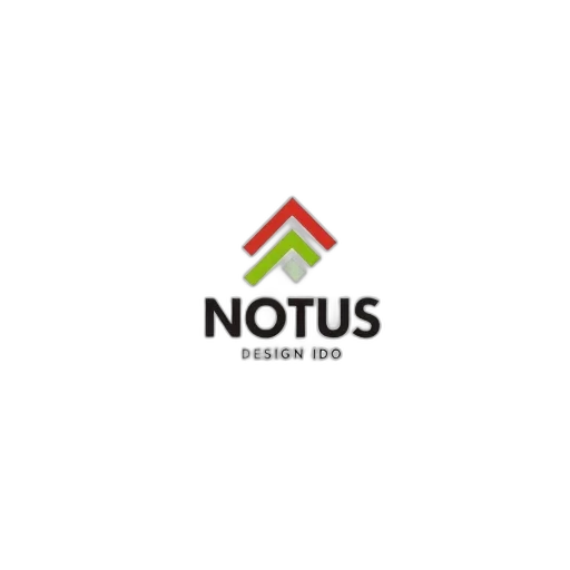 white, background, stylized, logo, featuring, word, notus, bold transparent PNG cut-out