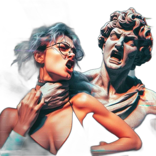 mask, concept art, comic book art, vaporwave, fantasy art, fire, underwater, pastel transparent PNG cut-out
