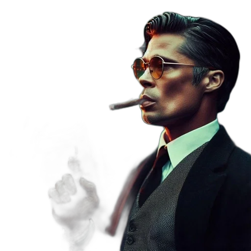 face, jacket, photorealistic, concept art, comic book art, fantasy art, sharply-dressed, man transparent PNG cut-out