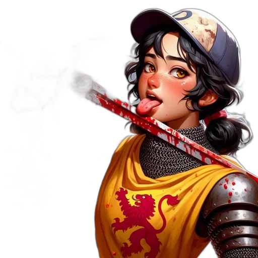 sword, staff, weapon, fantasy art, concept art, photorealistic, comic book art, red transparent PNG cut-out