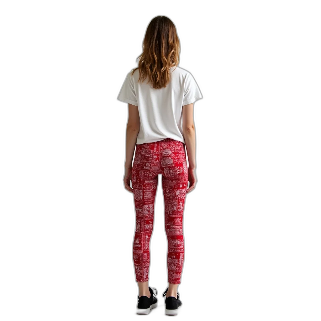 3d render, red, neon, monochrome, dark, person, standing, their transparent PNG cut-out